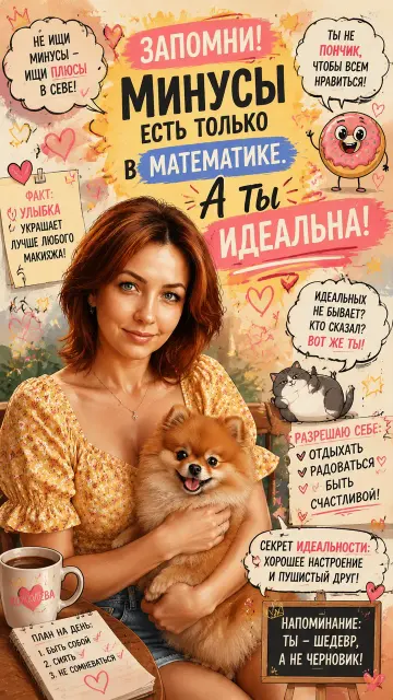 Плакат "Ты идеальна!